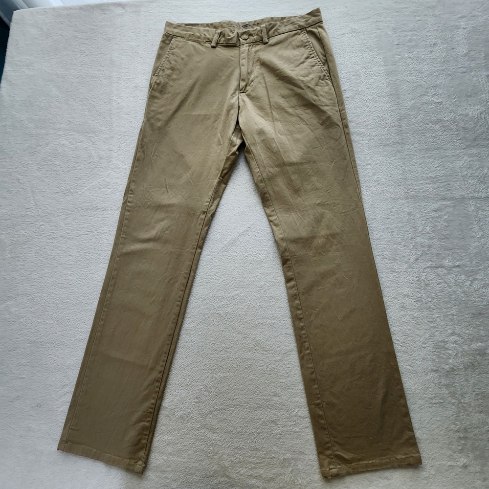 Old Navy Ultimate Slim Pants Mens 32x33 Khaki Chino Stretch Casual Workwear